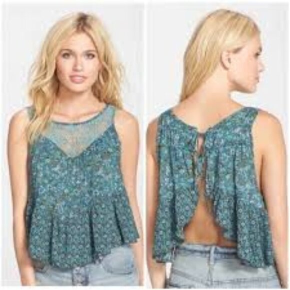 Anna Sui Tops - Anna Sui for O’Neill Free Spirit Open Back Top - Size Large